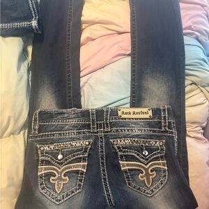 Rock Revival Women's Dark Blue Jeans Overalls
